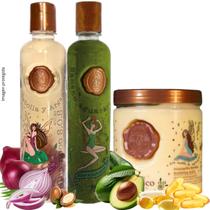 Kit de crescimento capilar SHAEIO Ritual Botanico com shampoo de cebola