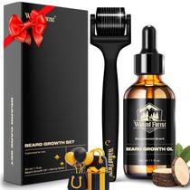 Kit de Crescimento de Barba Waking Forest - Derma Roller 0,25mm e Óleo