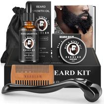 Kit de Crescimento e Higiene da Barba Varolan - Óleo 60ml para Homens