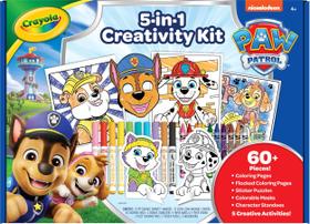 Kit de criatividade Crayola Paw Patrol 5 em 1 com páginas para colorir