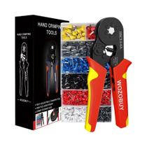 Kit De Crimpagem De Terminais Tubulares 0.08-16mm² HSC8 Alicates De Crimpagem Elétrica Conjuntos De