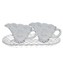 Kit de Cristal com 3 Peças 2 Molheiras e 1 Bandeja - Lyor Kit de Cristal com 3 Peças 2 Molheiras e 1 Bandeja - Lyor