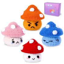 Kit de crochê Atofoi Amigurumi para iniciantes com tutoriais em vídeo Kit de crochê Atofoi Amigurumi para iniciantes com tutoriais em vídeo