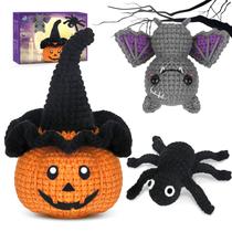 Kit de crochê de crochê, decorações de Halloween com passo a passo Kit de crochê de crochê, decorações de Halloween com passo a passo