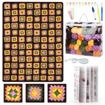 Kit de Crochê Katech Basic Granny Square - Manta para Adulto