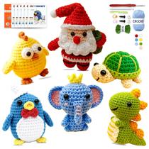 Kit de Crochê LIVIKEY Estilo Woobles para Iniciantes com Fio Kit de Crochê LIVIKEY Estilo Woobles para Iniciantes com Fio
