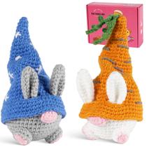 Kit de Crochet PIPAPI Zanahoria y Duende Terrestre con 2 Patrones para Principiantes