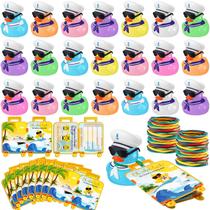 Kit de Crucero Halloscume 72 Piezas Etiquetas de Pato con Patitos de Goma y Bandas Elásticas Kit de Crucero Halloscume 72 Piezas Etiquetas de Pato con Patitos de Goma y Bandas Elásticas