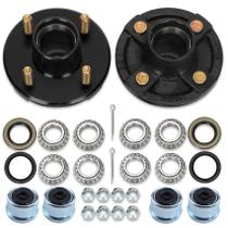 Kit de cubo de reboque Saree 4 Lug 2000 libras serve para eixos de 1" e 1,06"