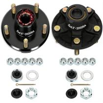 Kit de Cubo para Eixo de Reboque Redants 2000 lb 5x4,5" para Ponta Reta