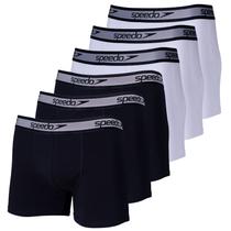 Kit de Cuecas Boxer Cotton Speedo com 6 Unidades - Adulto