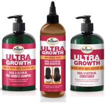 Kit de Cuidado Capilar Difeel Ultra Growth - Shampoo, Condicionador e Óleo (355ml/355ml/237ml)