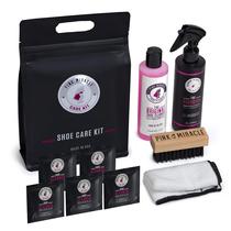 Kit de cuidado de sapatos Pink Miracle Shoe Cleaner 240 ml com escova Kit de cuidado de sapatos Pink Miracle Shoe Cleaner 240 ml com escova