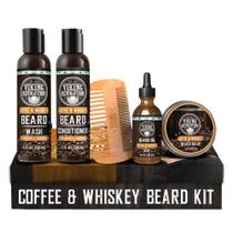 Kit de Cuidado para Barba Viking Revolution Aroma Café y Whisky