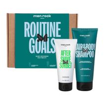 Kit de Cuidado Personal para Hombres Men Rock Routine Goals Aftershave y Shampoo 2 Piezas Kit de Cuidado Personal para Hombres Men Rock Routine Goals Aftershave y Shampoo 2 Piezas