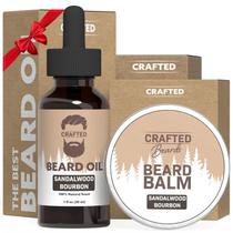 Kit de cuidados com a barba: barbas artesanais com óleo para barba e bálsamo para barba