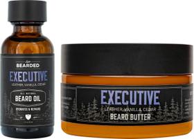 Kit de Cuidados com a Barba Live Bearded Executive Scent - Fabricado nos EUA Kit de Cuidados com a Barba Live Bearded Executive Scent - Fabricado nos EUA