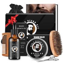 Kit de cuidados com a barba Valoran Beard Growth Oil Balm Scissors Brush
