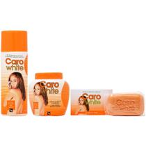 Kit de cuidados com a pele Caro White Loção 300 ml Creme 300 ml Sabonete 180 g Kit de cuidados com a pele Caro White Loção 300 ml Creme 300 ml Sabonete 180 g