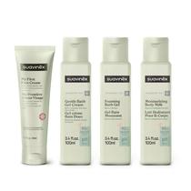 Kit de Cuidados com a Pele do Bebê Suavinex 4 peças 50 ml 100 ml Kit de Cuidados com a Pele do Bebê Suavinex 4 peças 50 ml 100 ml