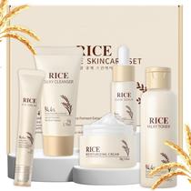 Kit de Cuidados com a Pele LAIKOU Rice Cleanser Toner Serum 5 peças Kit de Cuidados com a Pele LAIKOU Rice Cleanser Toner Serum 5 peças