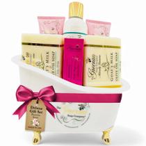 Kit de Cuidados com a Pele The Grecian Soap 6 peças Leite de Cabra e Azeite Kit de Cuidados com a Pele The Grecian Soap 6 peças Leite de Cabra e Azeite