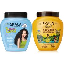 Kit de Cuidados com Cabelo SKALA Type 3ABC - Mais Cachos e Maracujá