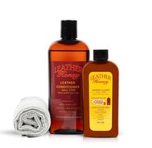 Kit de Cuidados com Couro Leather Honey 240 ml + Pano de 120 ml