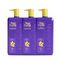 Kit de cuidados com o cabelo Conjunto de shampoo e condicionador Herbishh Just Curls