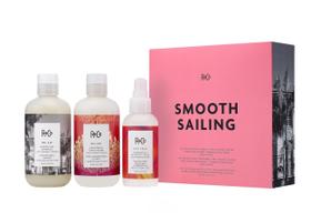 Kit de cuidados com o cabelo R+Co Smooth Sailing com shampoo Bel Air 250 ml + condicionador 250 ml + bálsamo Hot Spell 125 ml