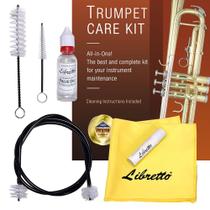 Kit de cuidados com tudo incluído Libretto Trumpet (Cornet) com instruções: óleo de válvula+graxa deslizante, pano de limpeza, bocal/válvula/escovas de furo, estojo prático para presentear, hora de limpar e prolongar a vida útil de seu trompete! Kit de cuidados com tudo incluído Libretto Trumpet (Cornet) com instruções: óleo de válvula+graxa deslizante, pano de limpeza, bocal/válvula/escovas de furo, estojo prático para presentear, hora de limpar e prolongar a vida útil de seu trompete!