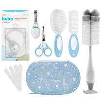 Kit de Cuidados do Bebê com Escova e Pente de Cabelo Cortador e Tesoura de Unha