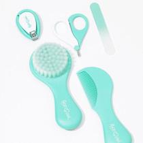 Kit de Cuidados e Higiene Bebê 5 Peças Verde Petit Piá Kit de Cuidados e Higiene Bebê 5 Peças Verde Petit Piá