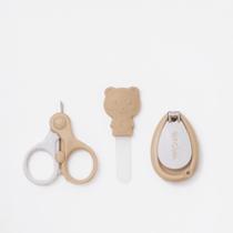 Kit De Cuidados E Higiene Do Bebê 3 Peças Nude Petit Piá Kit De Cuidados E Higiene Do Bebê 3 Peças Nude Petit Piá