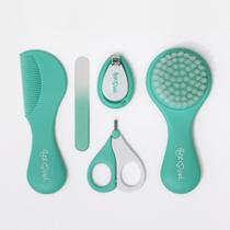 Kit De Cuidados E Higiene Do Bebê 5 Peças Verde Petit Piá Kit De Cuidados E Higiene Do Bebê 5 Peças Verde Petit Piá