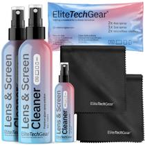 Kit de cuidados ópticos, de tela e lentes Elite Tech Gear 150mL x2 + 30mL Kit de cuidados ópticos, de tela e lentes Elite Tech Gear 150mL x2 + 30mL