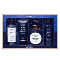 Kit de Cuidados para a Pele Hitrees Groom Smith Cedro e Âmbar 5 Peças Kit de Cuidados para a Pele Hitrees Groom Smith Cedro e Âmbar 5 Peças