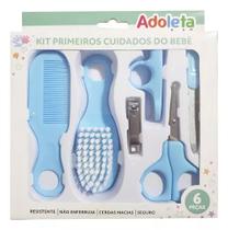 Kit de cuidados para bebê adoleta azul - 6 peças
