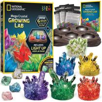 Kit de cultivo de cristais National Geographic Mega com suporte de iluminação