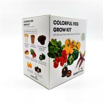 Kit de cultivo de vegetais GROW KIT com sementes, vasos e solo