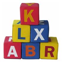 Kit de dados espumados de letras alfabeto c/ 6 peças - ldm - 4