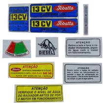 Kit de Decalque do Microtrator Tobatta M130 13Hp
