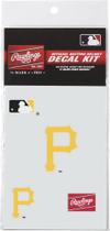 Kit de decalques para capacete de beisebol Rawlings MLB Authentic Pittsburgh Pirates Kit de decalques para capacete de beisebol Rawlings MLB Authentic Pittsburgh Pirates