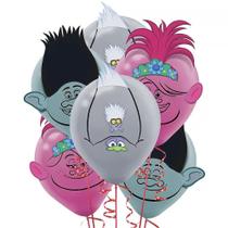 Kit de Decoração com Balões Amscan Sortidos Trolls World Tour Kit de Decoração com Balões Amscan Sortidos Trolls World Tour