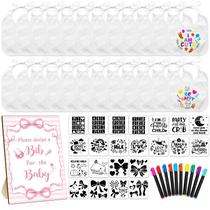 Kit de decoração de babadores Newwiee 22 babadores brancos 18x18 cm Kit de decoração de babadores Newwiee 22 babadores brancos 18x18 cm