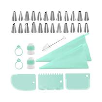 Kit De Decoração De Bolos Com 34 Peças, Conjunto De Bicos De Confeitar Com Sacos De TPU, Espátulas, Kit De Decoração De Bolos Com 34 Peças, Conjunto De Bicos De Confeitar Com Sacos De TPU, Espátulas,