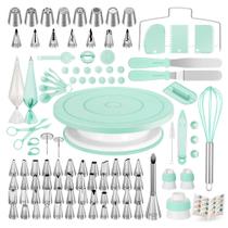 Kit de Decoração de Bolos Kootek 158 Peças com Boleira e Confeitos Kit de Decoração de Bolos Kootek 158 Peças com Boleira e Confeitos