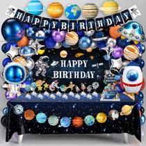 Kit de Decoração de Festa de Aniversário Espacial BORAMDO com Balões Kit de Decoração de Festa de Aniversário Espacial BORAMDO com Balões