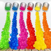 Kit de decoração de festa Foilswirl Art Paint Balloon Backdrop