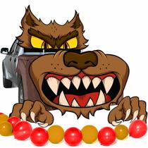 Kit de decoração de festa JOYIN Halloween Werewolf Car Decor Set